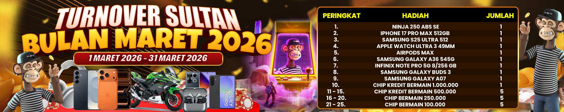 SPESIAL EVENT TURNAMENT TURNOVER SULTAN MARET 2026